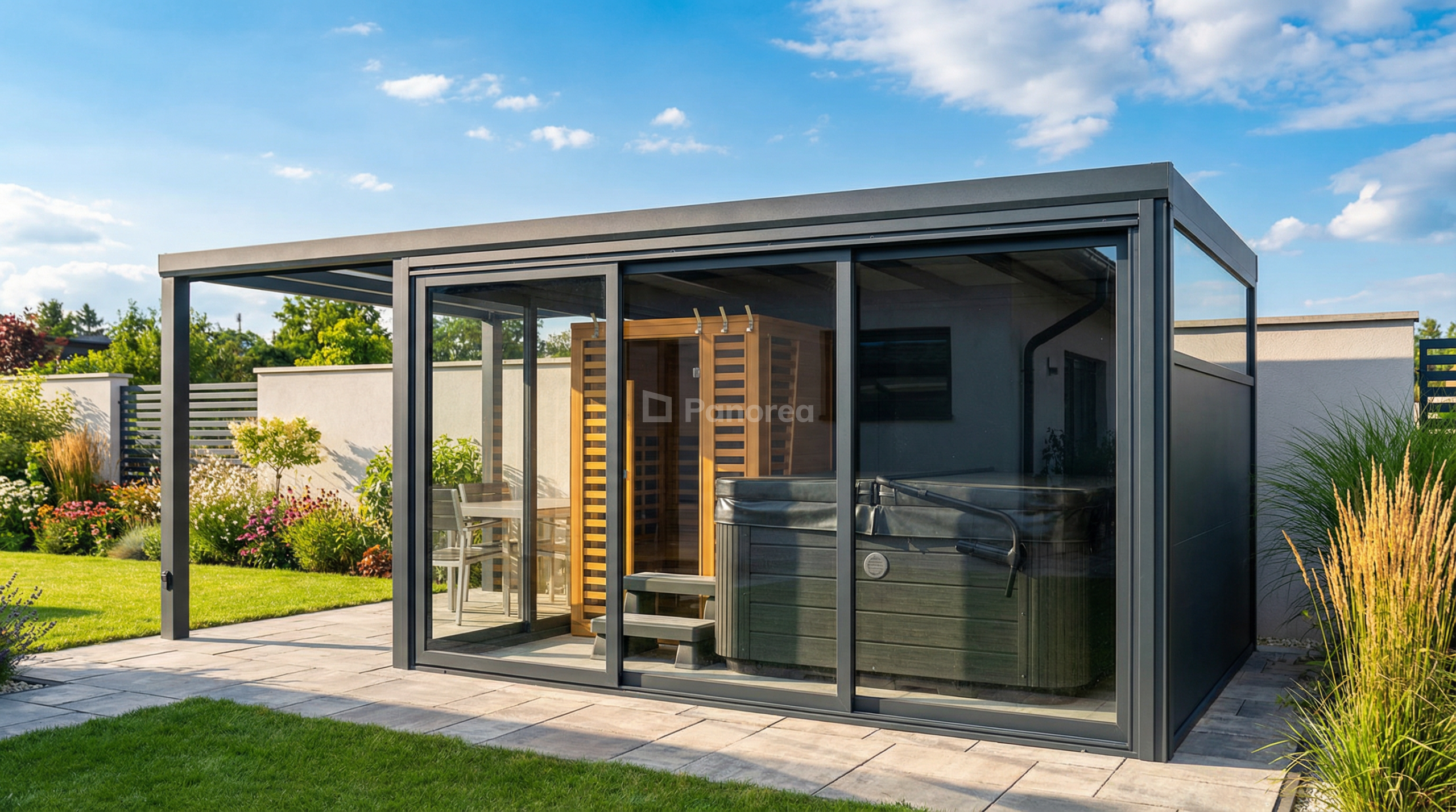BLOCK WELLNESS | Aluminiowy domek ogrodowy - obrazek 3